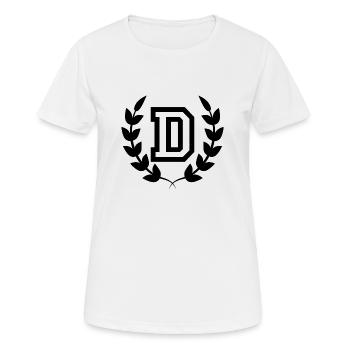 Sport-Brief - Frauen T-Shirt atmungsaktiv - Weiß - Vorne - AI Model Female 172 dark (172cm)