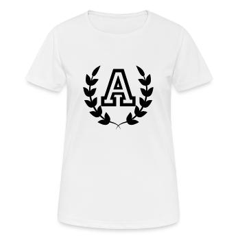 Brief an den Sport - Frauen T-Shirt atmungsaktiv - Weiß - Vorne - AI Model Female 172 dark (172cm)