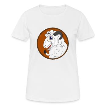 Mouton Berger Mouton Moutons Amoureux des moutons - T-shirt respirant Femme - blanc - Devant - AI Model Female 172 dark (172cm)