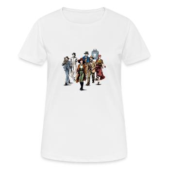 Les voyageurs du temps - T-shirt respirant Femme - blanc - Devant - AI Model Female 172 dark (172cm)