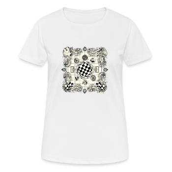 Alien Chessboard No. 3 - Women's Breathable T-Shirt - white - Front - AI Model Female 172 dark (172cm)