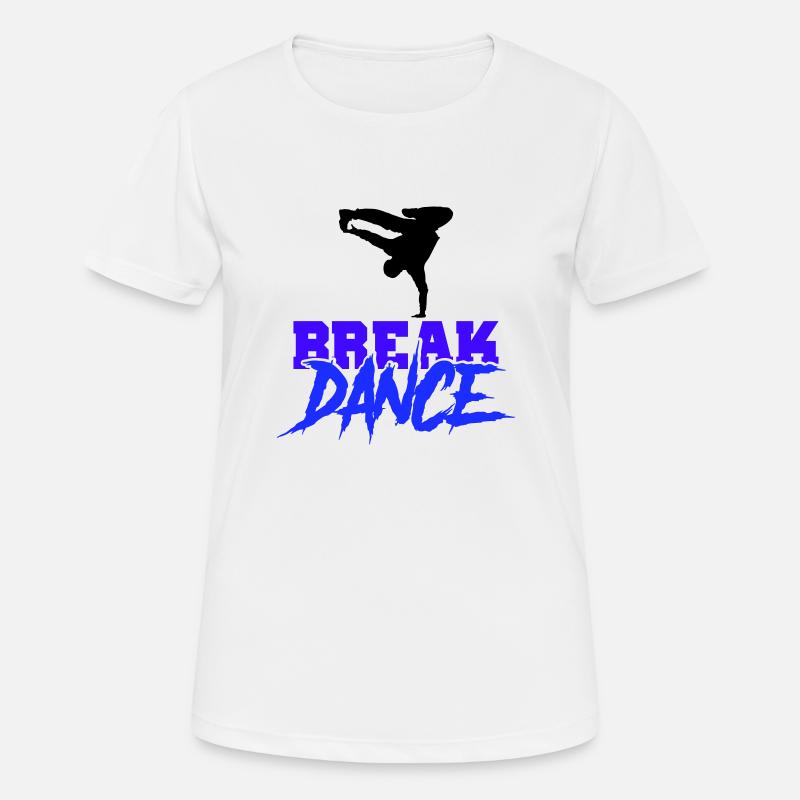 Break Dance - Women's Breathable T-Shirt - white