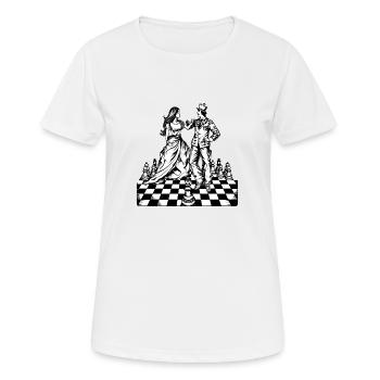 Dance of the royal couple - Women's Breathable T-Shirt - white - Front - AI Model Female 172 dark (172cm)