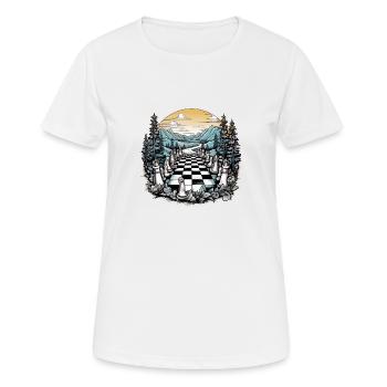 Chess Forest - Women's Breathable T-Shirt - white - Front - AI Model Female 172 dark (172cm)