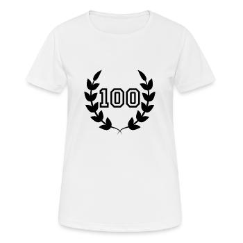 100th anniversary-gift idea 100 years - Women's Breathable T-Shirt - white - Front - AI Model Female 172 dark (172cm)