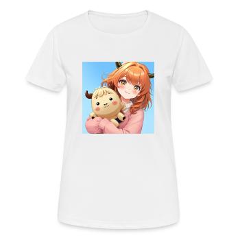 Scottish Anime Girl - Women's Breathable T-Shirt - white - Front - AI Model Female 172 dark (172cm)