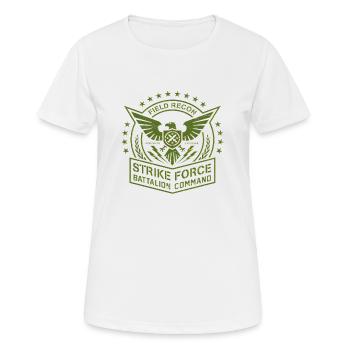 Army Military Air Force Navy Marines Amérique États-Unis - T-shirt respirant Femme - blanc - Devant - AI Model Female 172 dark (172cm)