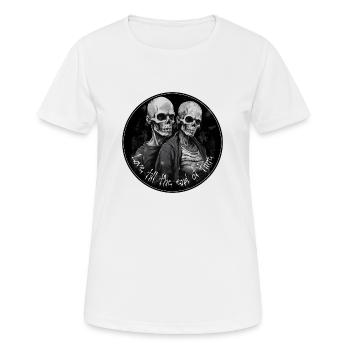 L’amour jusqu’à la fin des temps - T-shirt respirant Femme - blanc - Devant - AI Model Female 172 dark (172cm)