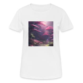 Cherry Blossom - Frauen T-Shirt atmungsaktiv - Weiß - Vorne - AI Model Female 172 dark (172cm)