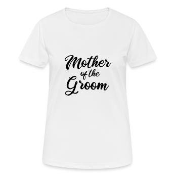 Mère du marié - T-shirt respirant Femme - blanc - Devant - AI Model Female 172 dark (172cm)