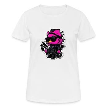 Canard de roche - T-shirt respirant Femme - blanc - Devant - AI Model Female 172 dark (172cm)