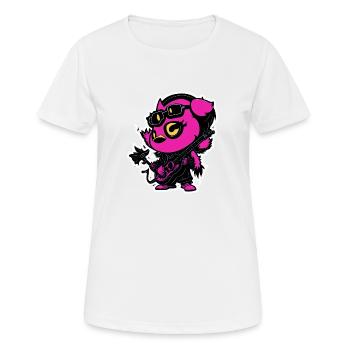 Canard de roche - T-shirt respirant Femme - blanc - Devant - AI Model Female 172 dark (172cm)
