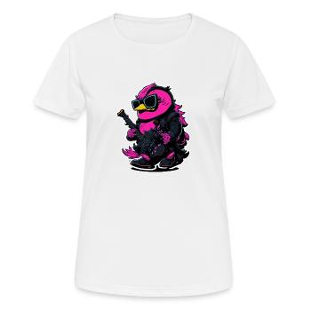 Canard de roche - T-shirt respirant Femme - blanc - Devant - AI Model Female 172 dark (172cm)