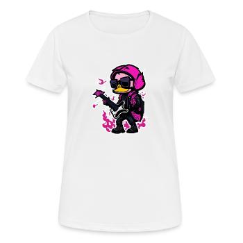 Canard de roche - T-shirt respirant Femme - blanc - Devant - AI Model Female 172 dark (172cm)