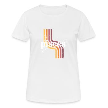 Pisces horoscope rétro - T-shirt respirant Femme - blanc - Devant - AI Model Female 172 dark (172cm)