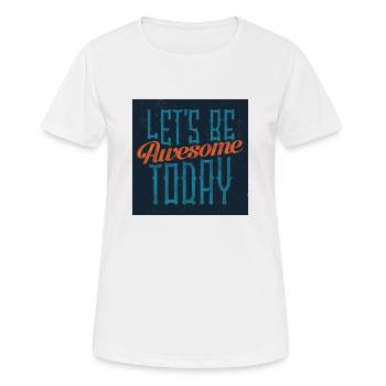 Today - Frauen T-Shirt atmungsaktiv - Weiß - Vorne - AI Model Female 172 dark (172cm)