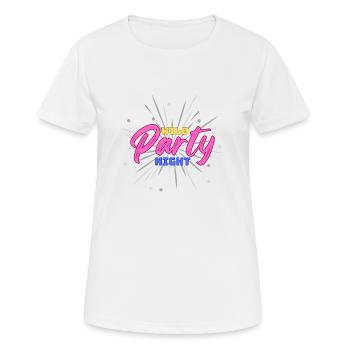 Wilde Partynacht - wilde Partynacht - Frauen T-Shirt atmungsaktiv - Weiß - Vorne - AI Model Female 172 dark (172cm)