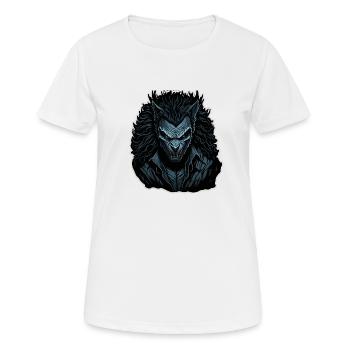 Werwolf - Frauen T-Shirt atmungsaktiv - Weiß - Vorne - AI Model Female 172 dark (172cm)