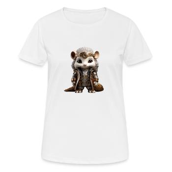Miss Spike - Frauen T-Shirt atmungsaktiv - Weiß - Vorne - AI Model Female 172 dark (172cm)