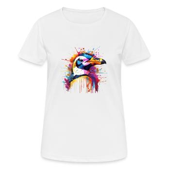 the colorful Antarctica - Women's Breathable T-Shirt - white - Front - AI Model Female 172 dark (172cm)