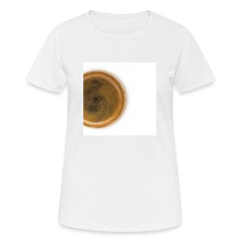 Background coffe - Women's Breathable T-Shirt - white - Front - AI Model Female 172 dark (172cm)