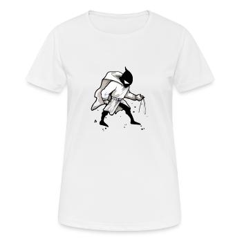 Zak street art - T-shirt respirant Femme - blanc - Devant - AI Model Female 172 dark (172cm)