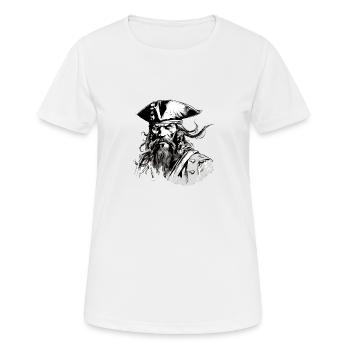 Jack the Pirate - Women's Breathable T-Shirt - white - Front - AI Model Female 172 dark (172cm)