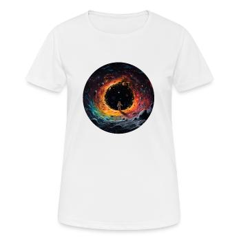 Curiosité Cosmique - T-shirt respirant Femme - blanc - Devant - AI Model Female 172 dark (172cm)