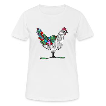 Hen - Women's Breathable T-Shirt - white - Front - AI Model Female 172 dark (172cm)