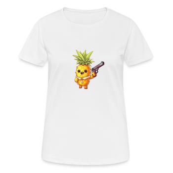 Aggressive pineapple - Women's Breathable T-Shirt - white - Front - AI Model Female 172 dark (172cm)