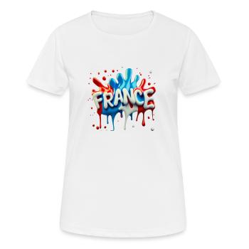Style France - T-shirt respirant Femme - blanc - Devant - AI Model Female 172 dark (172cm)