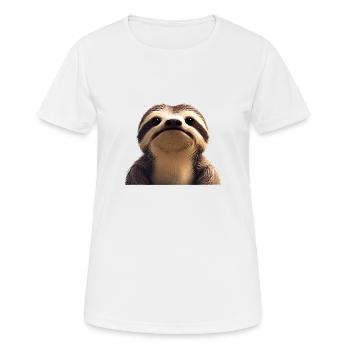 Sloth Sloth Drawing Sloths Fatigue - Women's Breathable T-Shirt - white - Front - AI Model Female 172 dark (172cm)