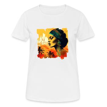 Rio de Janeiro, die berühmte Metropole Brasiliens - Frauen T-Shirt atmungsaktiv - Weiß - Vorne - AI Model Female 172 dark (172cm)