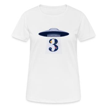 3. Jahrestag des UFO-Angriffs - Frauen T-Shirt atmungsaktiv - Weiß - Vorne - AI Model Female 172 dark (172cm)