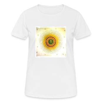 Monogram of Virgin MAry - Women's Breathable T-Shirt - white - Front - AI Model Female 172 dark (172cm)