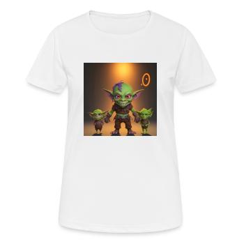 Goblin Family - Women's Breathable T-Shirt - white - Front - AI Model Female 172 dark (172cm)