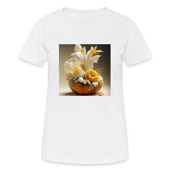 Halloween flower arrangement - Women's Breathable T-Shirt - white - Front - AI Model Female 172 dark (172cm)