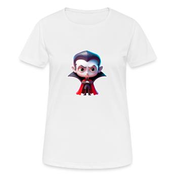Petit Vampire - T-shirt respirant Femme - blanc - Devant - AI Model Female 172 dark (172cm)