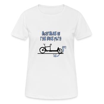 Lastenfahrrad Albtraum - Frauen T-Shirt atmungsaktiv - Weiß - Vorne - AI Model Female 172 dark (172cm)