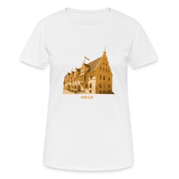 Celle Old Town Hall Lower Saxony - Women's Breathable T-Shirt - white - Front - AI Model Female 172 dark (172cm)