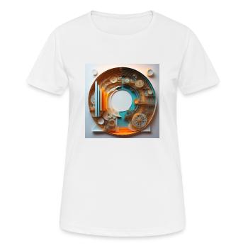 The time - Women's Breathable T-Shirt - white - Front - AI Model Female 172 dark (172cm)