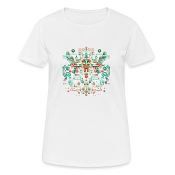 Aztec Misticism - Women's Breathable T-Shirt - white - Front - AI Model Female 172 dark (172cm)