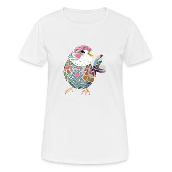 Budgie Bird Cockatiel Bird Propriétaire - T-shirt respirant Femme - blanc - Devant - AI Model Female 172 dark (172cm)