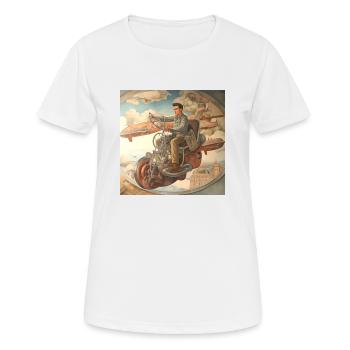 Diego Flying Machine - Women's Breathable T-Shirt - white - Front - AI Model Female 172 dark (172cm)