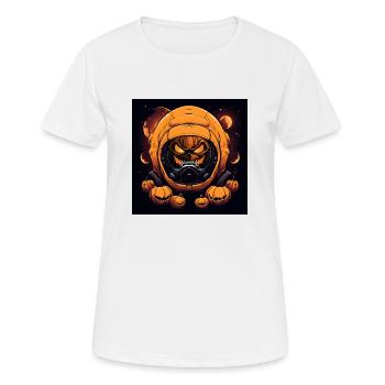 Die Invasion der Kürbisse - Frauen T-Shirt atmungsaktiv - Weiß - Vorne - AI Model Female 172 dark (172cm)