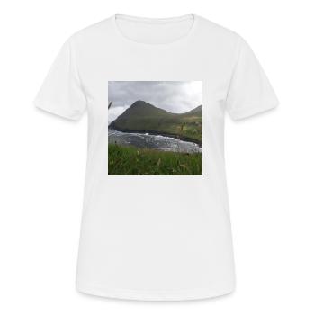 Island - Frauen T-Shirt atmungsaktiv - Weiß - Vorne - AI Model Female 172 dark (172cm)