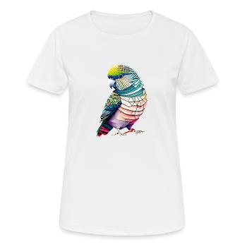Budgie Bird Cockatiel Bird Propriétaire - T-shirt respirant Femme - blanc - Devant - AI Model Female 172 dark (172cm)