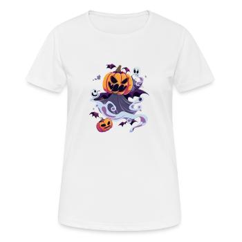 Halloween - Frauen T-Shirt atmungsaktiv - Weiß - Vorne - AI Model Female 172 dark (172cm)