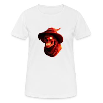 Skull Fear Black Magic Satanic Nightmare - Women's Breathable T-Shirt - white - Front - AI Model Female 172 dark (172cm)