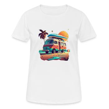 CAMPER VAN - Women's Breathable T-Shirt - white - Front - AI Model Female 172 dark (172cm)